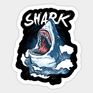 Monster Shark design Sticker